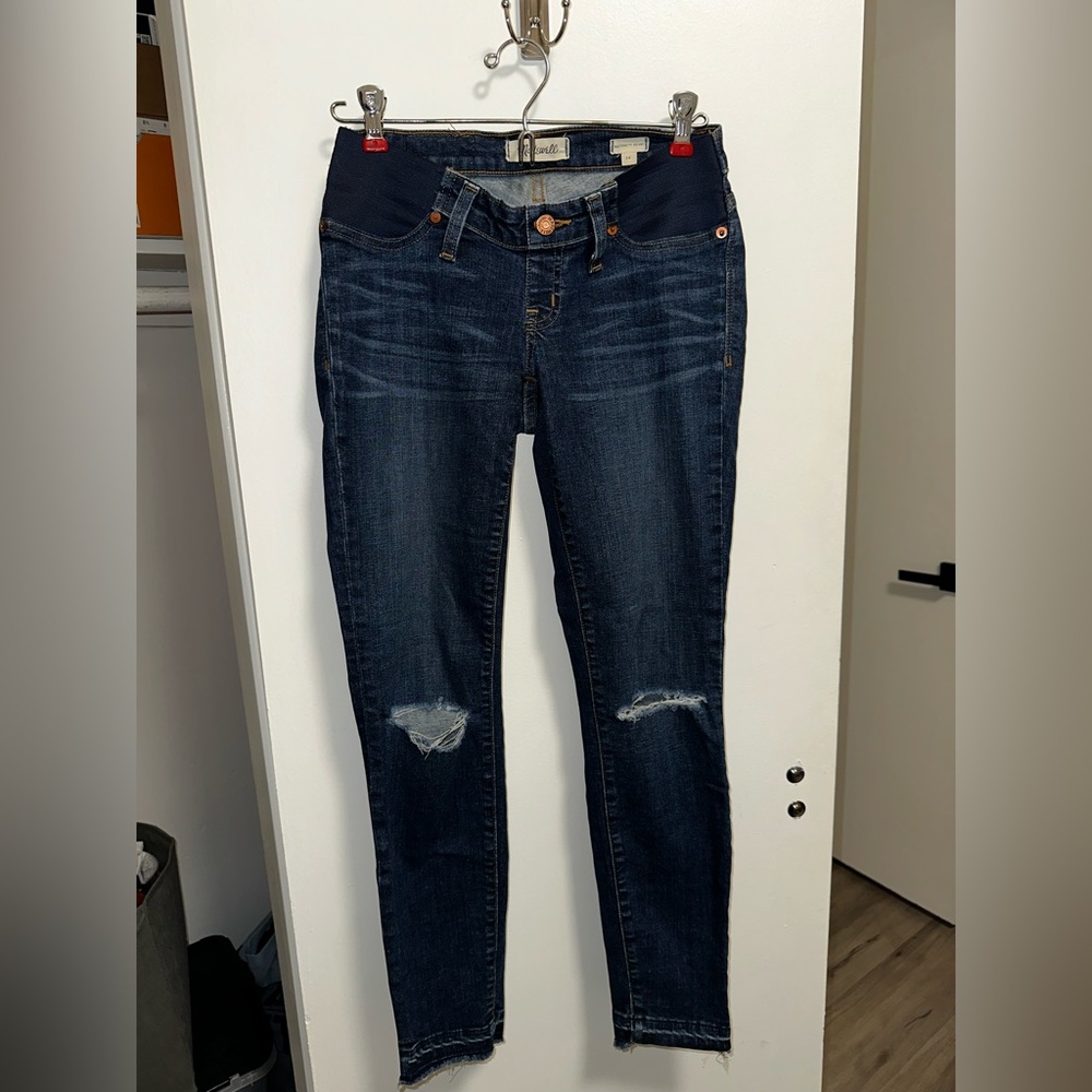 Madewell Maternity Side-Panel Skinny Jeans Denim Size 26